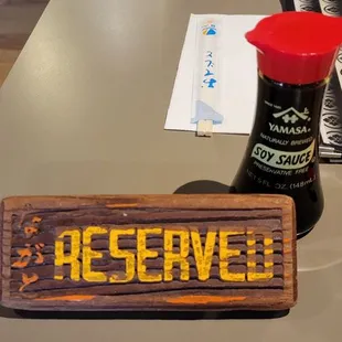 Reserved for me