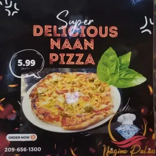 Ill def have to go back and order naan pizza!!