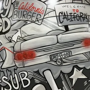 The awesome mural inside...