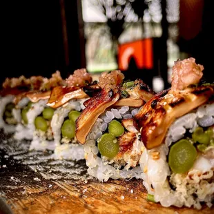 Roasted foie gras maki