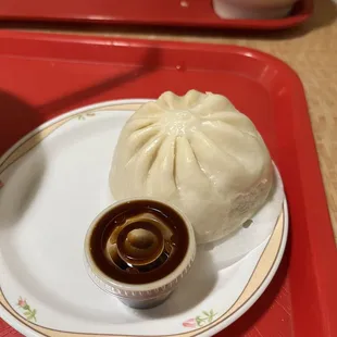 steamed pork n veggie bun