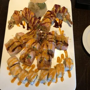 Pink Lady roll Tango roll Valentine roll