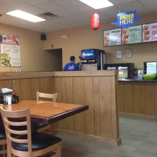 sushi and sashimi, interior