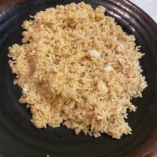 Half cooked fried rice