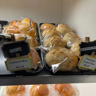 a variety of baked goods