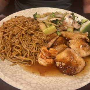 Red snapper hibachi meal