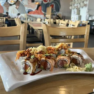 Out of control roll Volcano roll