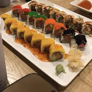 sushi, food, sashimi, sushi and sashimi