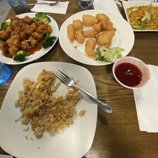 Dinner as we left it