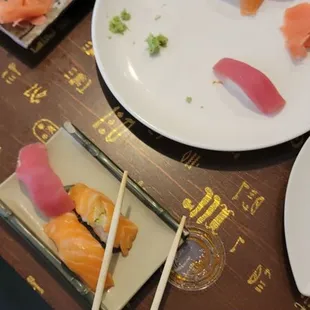 Tuna  salmon  red snapper