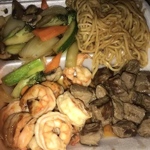 About $22 (Shrimp &amp; Steak)