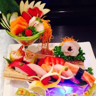 sushi and sashimi, sashimi, food, sushi