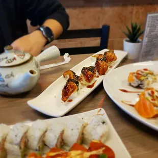 Unagi and cherry blossom