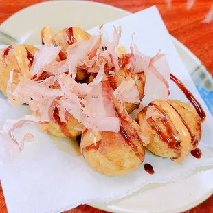 a plate of food on a table