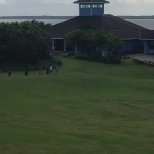 Driving range and club house