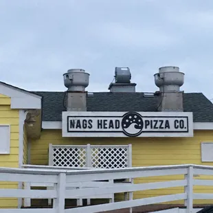 the front of the building