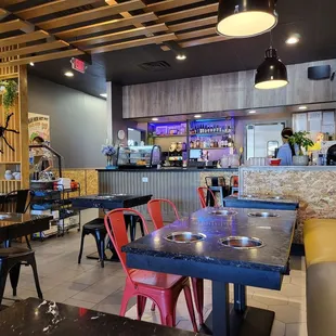 the interior of a restaurant