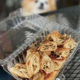 Beef Börek: Savory Turkish Pastry w/ ground beef | 1/2 portion - $9.50