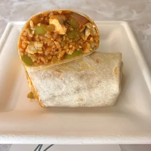 Spicy chicken Fajita wrap