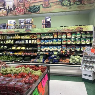 a variety of fruits and vegetables