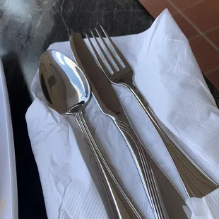 Silverware was so clean i took a pic