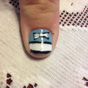 He really could have just told me he couldn't make bows when I showed him what I wanted.