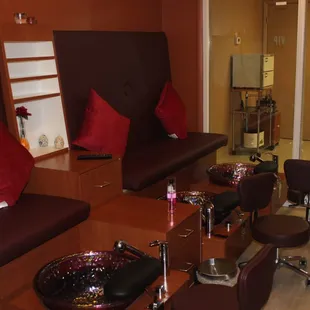 Nail Tech has a private pedicure room that you can rent for events like weddings or birthdays.