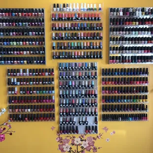 Lots of polish colors.