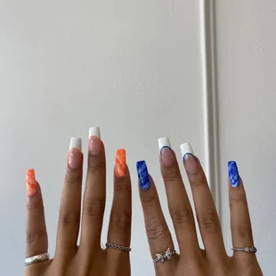 I normally think of my own designs and Jenny is always down to try something new for me! Love her lol