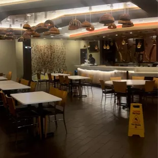 the interior of a restaurant