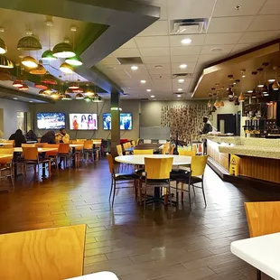 the interior of a restaurant