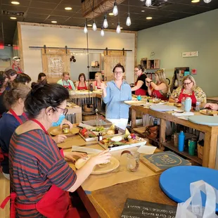 We offer monthly workshops, but any other time, our studio has open studio hours, it's DIY on your time! Walk in or make and appointmen