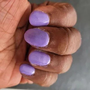The finished product. Polish all around the edges. Don&apos;t look professional at all. I was here visiting from Georgia