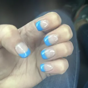 Nails with french tips