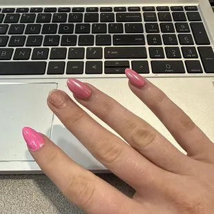 TWO other ones broke. I tried to fix the one nail but didn't have the same color