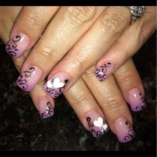 Valentine's nails design