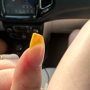 THEY LEFT HAIR IN MY NAILS