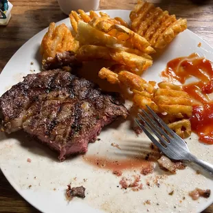 Ribeye steak on Friday and Saturday nights