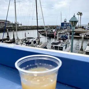 Upstairs deck with craft beer open during COVID.