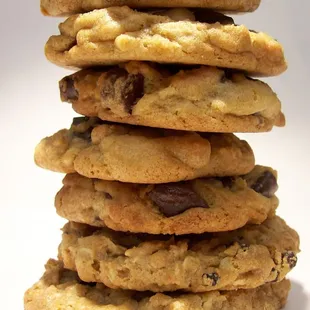 A stack of our assorted cookies