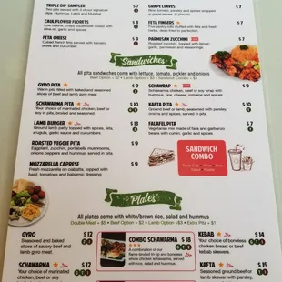 Menu -front