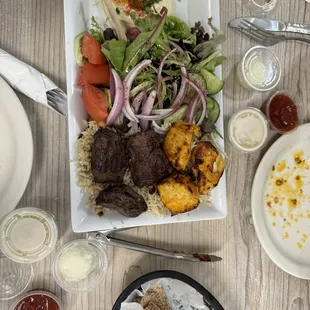 Lamb Kabobs Plates