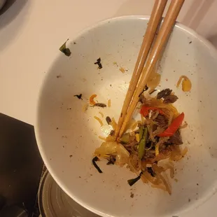 Roaches in jap chae