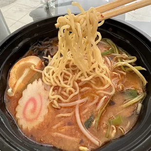 Spicy Tonkotsu Ramen (to-go). It&apos;s delicious!!!