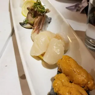 sashimi, sushi, sushi and sashimi, food