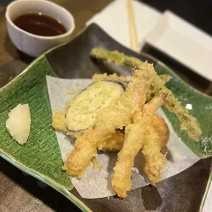 Shrimp and vegetable tempura