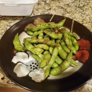 Garlic Edamame