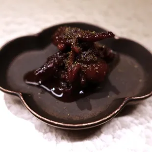 a plate of food on a table