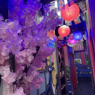 Back hallway to the restroom