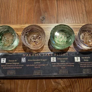 Sake flight